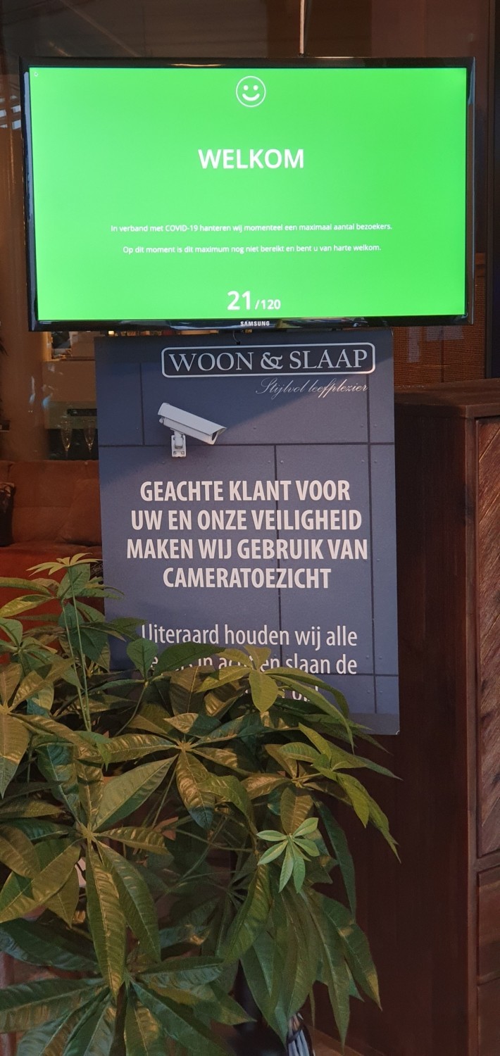Woon en Slaap Almelo Enschede FootfallCam Safe Occupancy Control