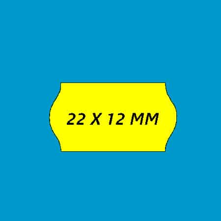 22x12 fluor geel