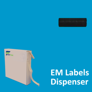 10 x 32 mm EM Security labels Black