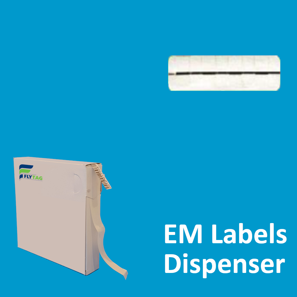10 x 40 mm EM Security labels Clear