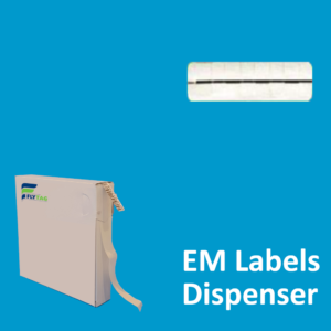 10 x 40 mm EM Security labels Clear