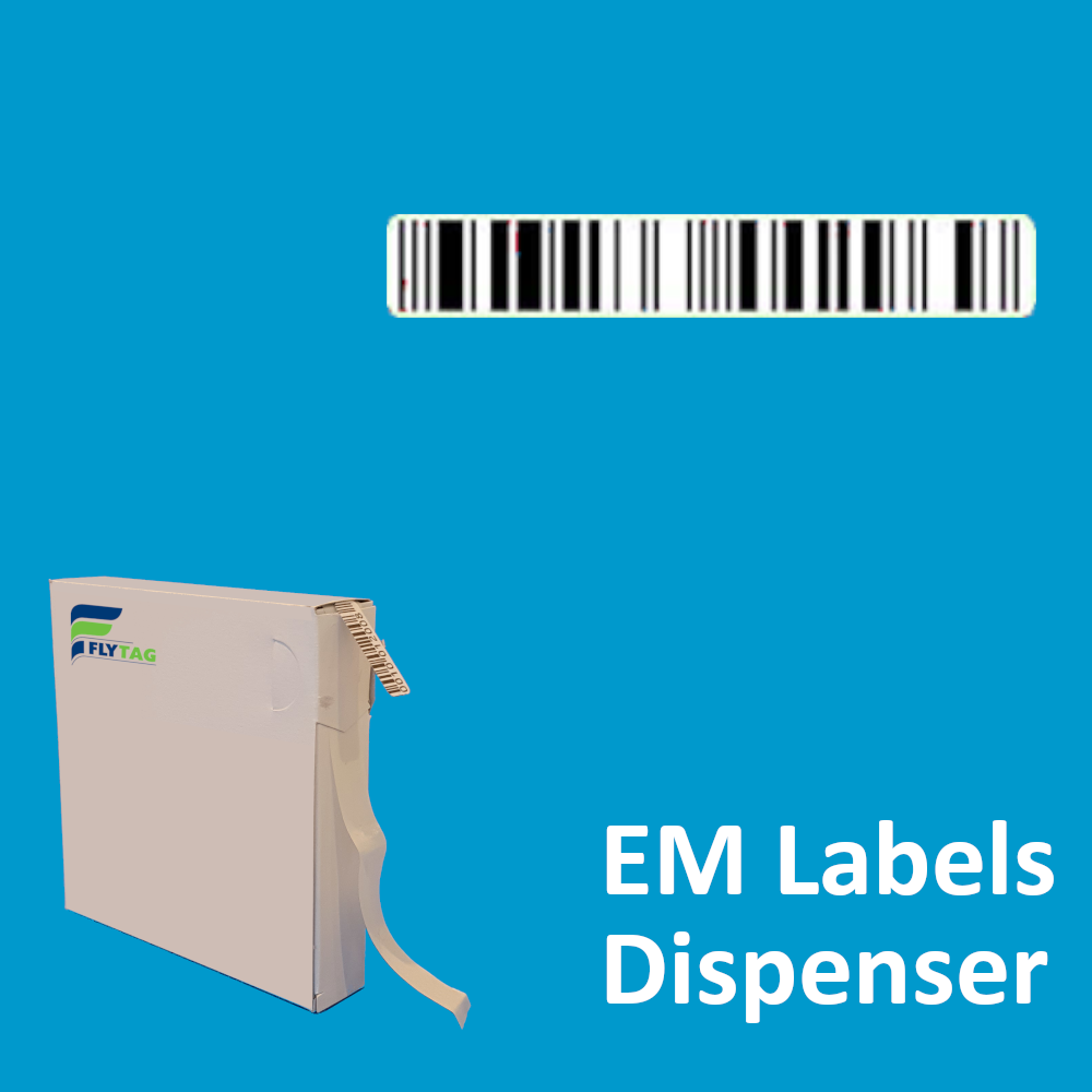 10 x 63 mm EM Security labels barcode