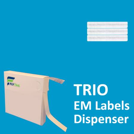5 x 32 mm EM Security labels Trio White