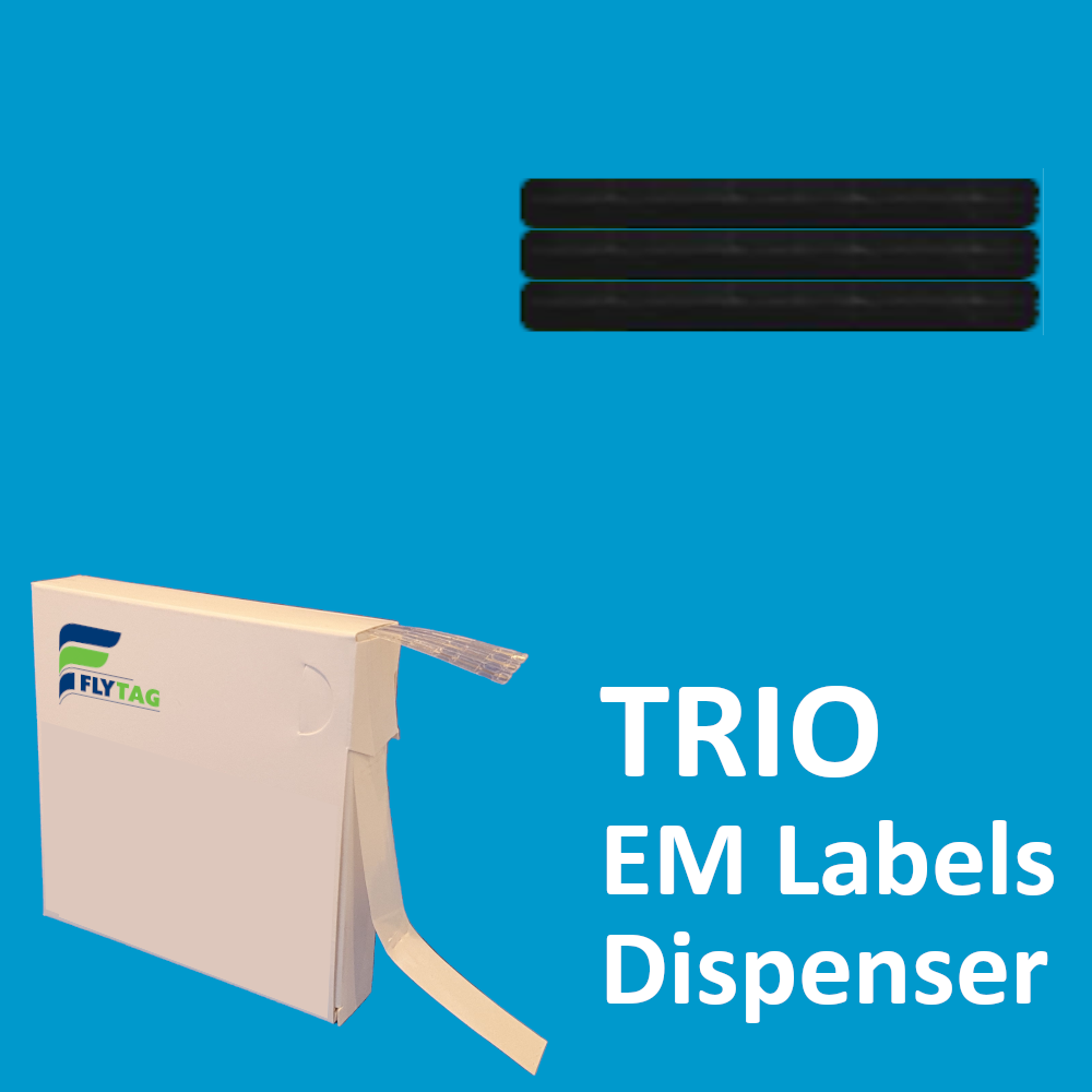 5 x 51 mm EM Security labels Trio Black