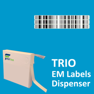5 x 63 mm EM Security labels Trio Barcode