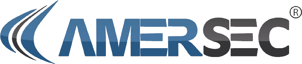 Amersec logo wit