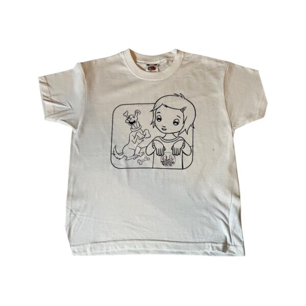 T-shirt wit Lotte met hond